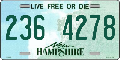 NH license plate 2364278