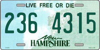 NH license plate 2364315