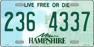 NH license plate 2364337