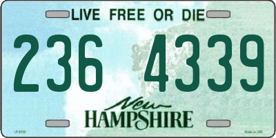 NH license plate 2364339