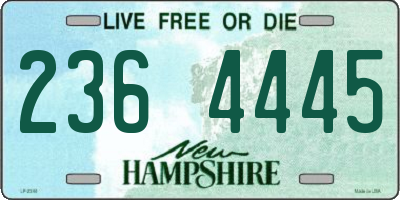 NH license plate 2364445