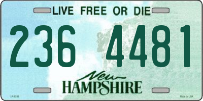 NH license plate 2364481