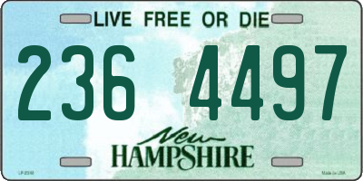 NH license plate 2364497