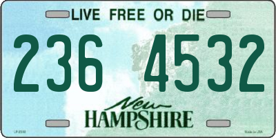 NH license plate 2364532