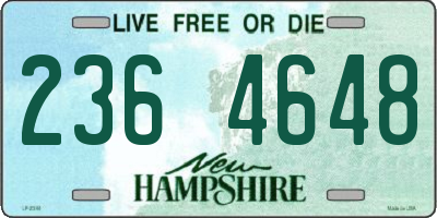 NH license plate 2364648
