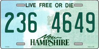 NH license plate 2364649