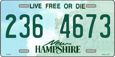 NH license plate 2364673