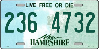 NH license plate 2364732