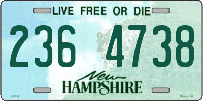 NH license plate 2364738