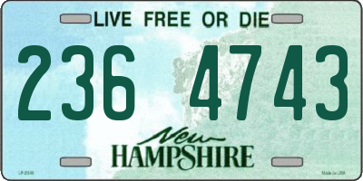 NH license plate 2364743