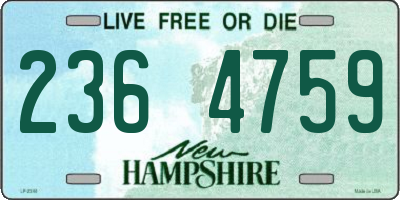 NH license plate 2364759