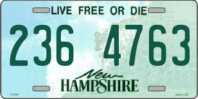 NH license plate 2364763