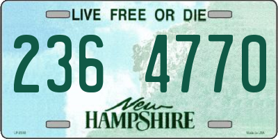 NH license plate 2364770