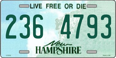NH license plate 2364793