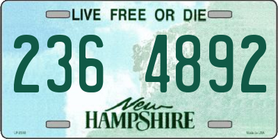 NH license plate 2364892