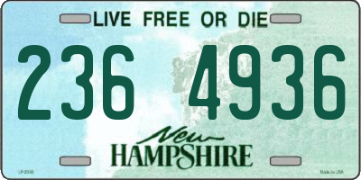 NH license plate 2364936