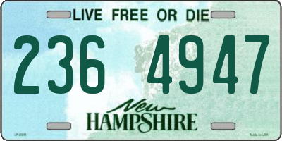 NH license plate 2364947
