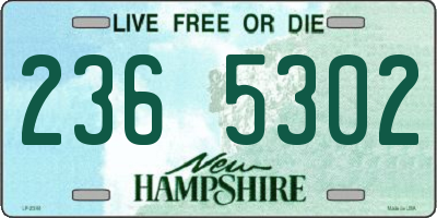 NH license plate 2365302