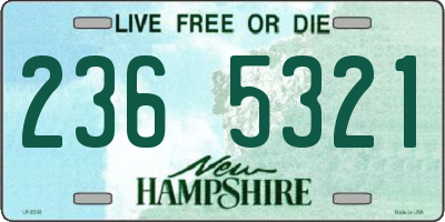 NH license plate 2365321