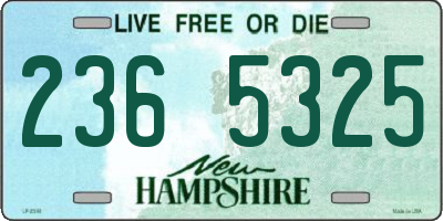 NH license plate 2365325
