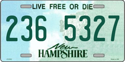 NH license plate 2365327