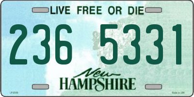 NH license plate 2365331