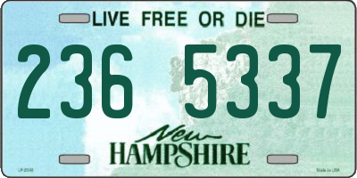 NH license plate 2365337