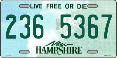 NH license plate 2365367