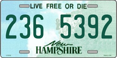 NH license plate 2365392