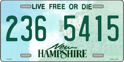 NH license plate 2365415