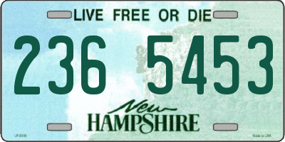 NH license plate 2365453