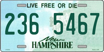 NH license plate 2365467