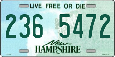 NH license plate 2365472