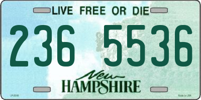 NH license plate 2365536