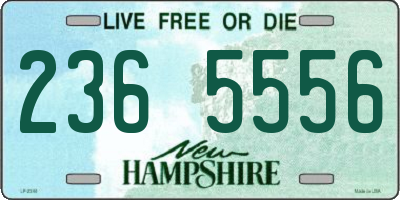 NH license plate 2365556