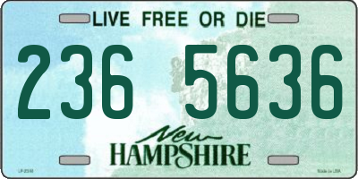 NH license plate 2365636