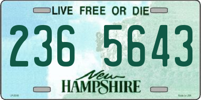 NH license plate 2365643