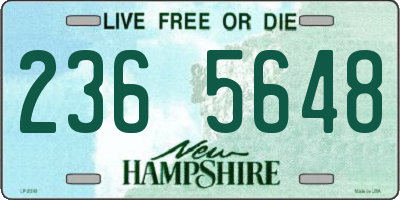 NH license plate 2365648