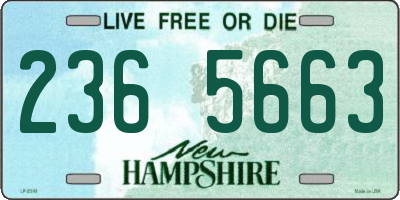 NH license plate 2365663