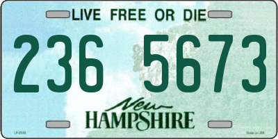 NH license plate 2365673