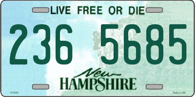 NH license plate 2365685