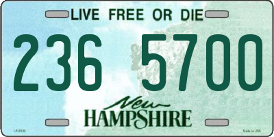 NH license plate 2365700