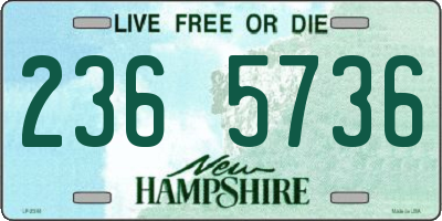 NH license plate 2365736