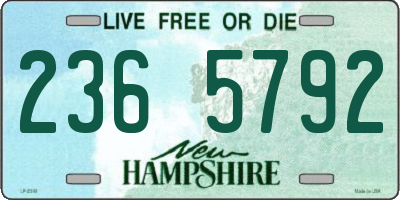 NH license plate 2365792