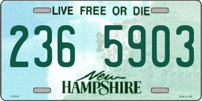 NH license plate 2365903