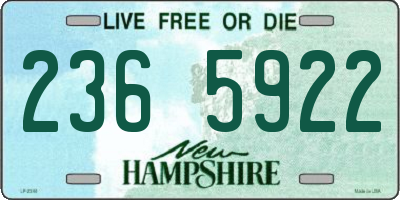 NH license plate 2365922