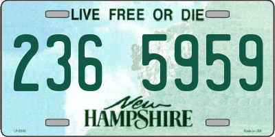 NH license plate 2365959