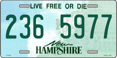 NH license plate 2365977
