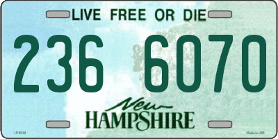 NH license plate 2366070