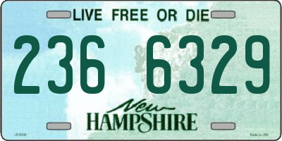 NH license plate 2366329